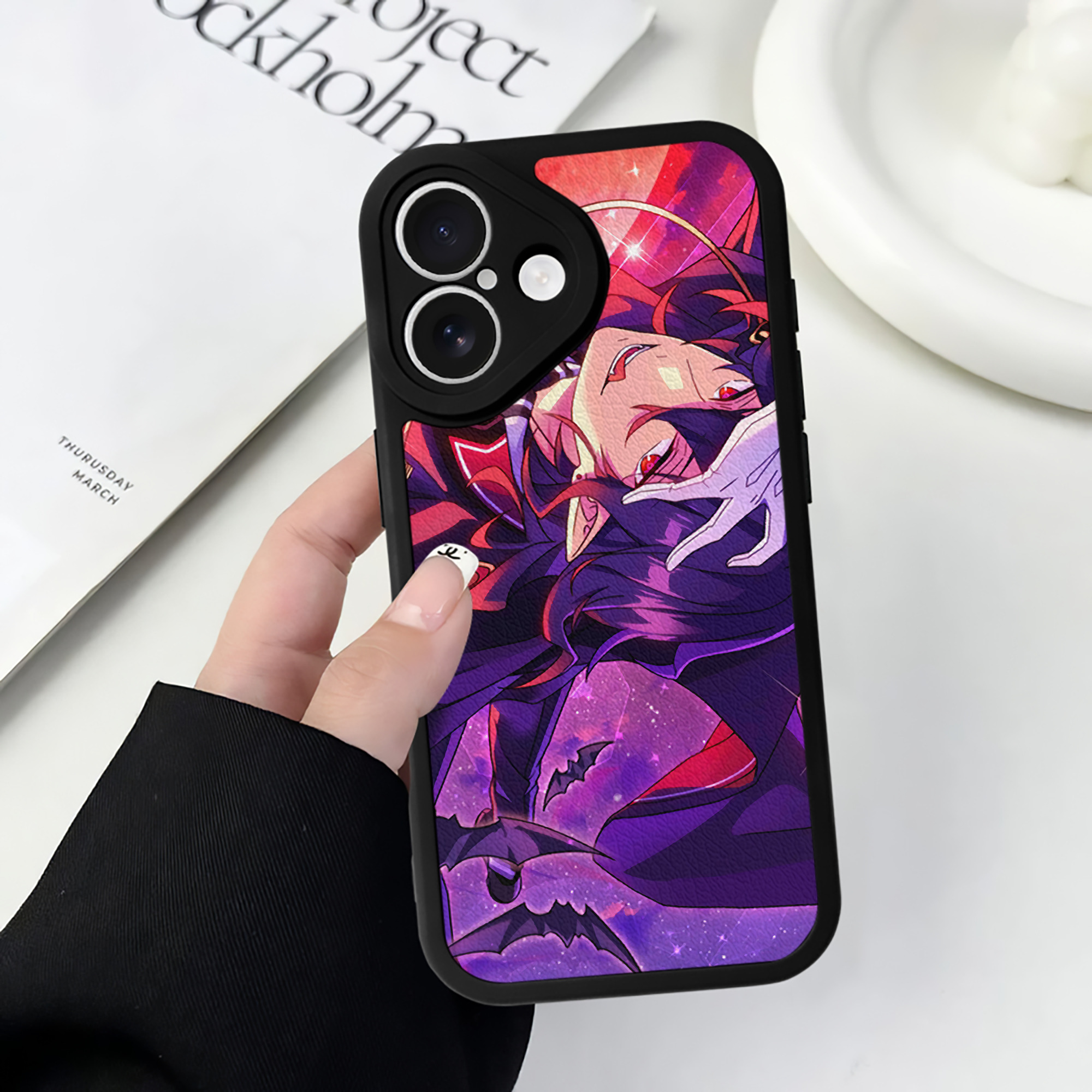 （画像用） あんさんぶるスターズ! Ensemble Stars 【iPhone 16シリーズ対応】シリコンスマホケース（レザー調） 材質：シリコン